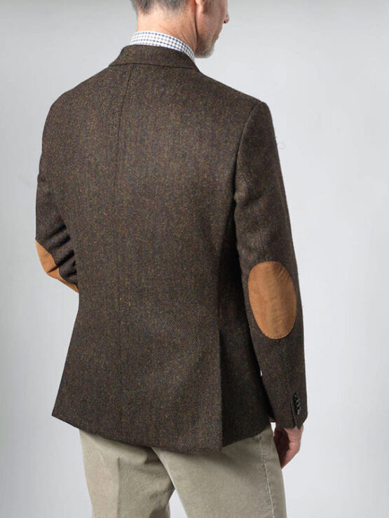Harris Tweed Jacket Brown Barleycorn 699 - Afbeelding 4