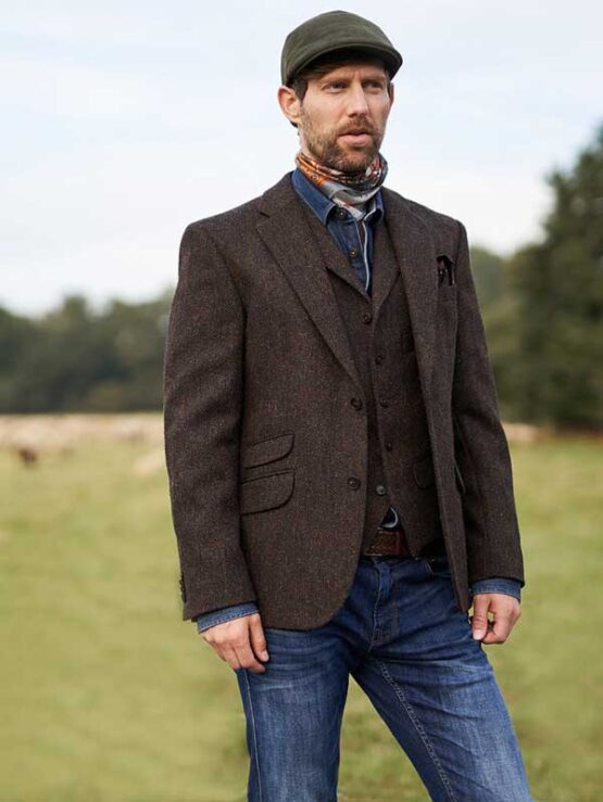 Harris Tweed Jacket Brown Barleycorn 699