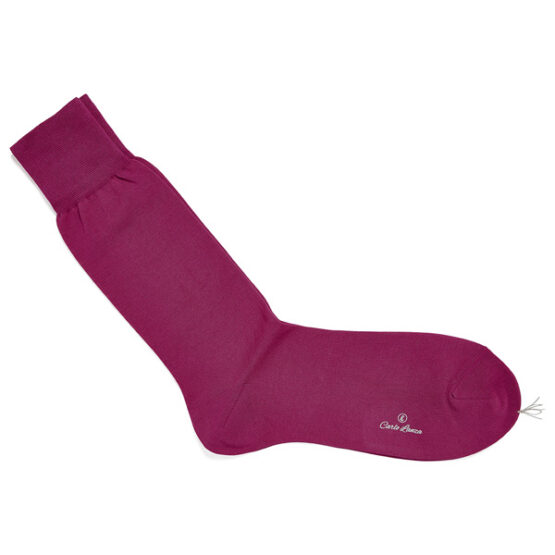 Fuchsia sok, katoen | Carlo Lanza - Afbeelding 4