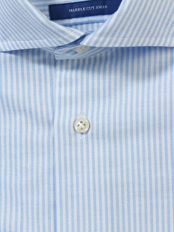 Lavendi shirt, Oxford blue stripes - Afbeelding 2