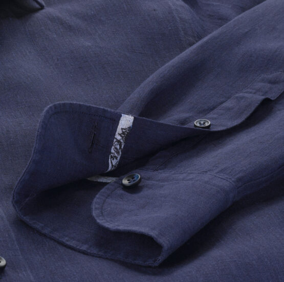 Olymp Signature donker blauw linnen - Afbeelding 3