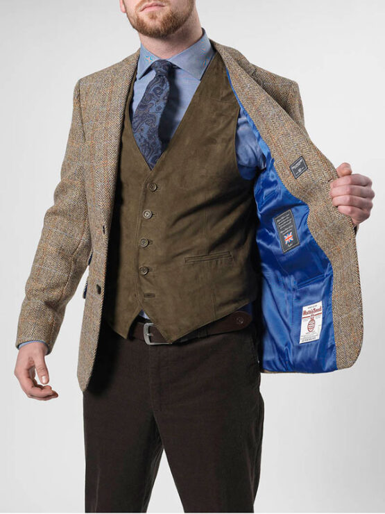 Harris Tweed Jacket Sand 629 - Afbeelding 2