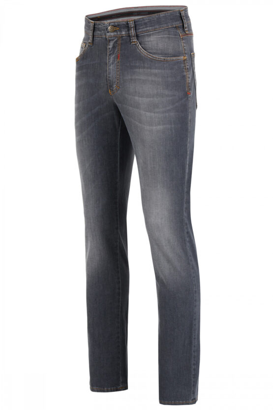 Jeans 5 Pocket High Stretch Middel Grijs - Afbeelding 4