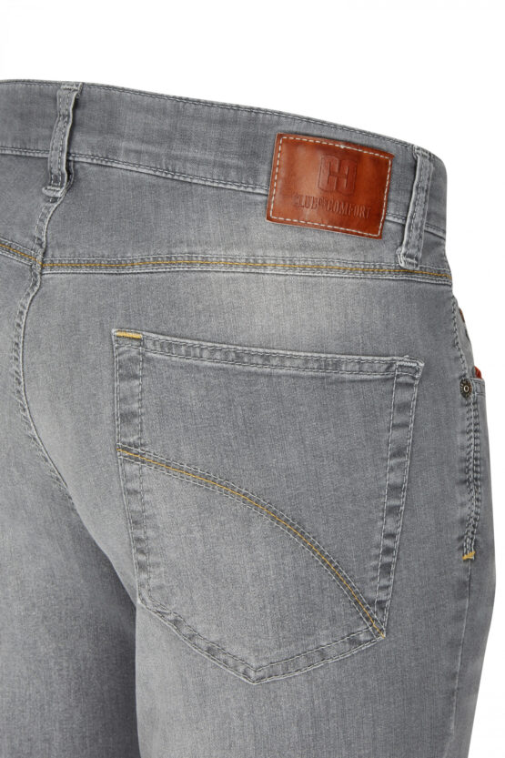 Jeans 5 Pocket High Stretch Licht Grijs - Afbeelding 2