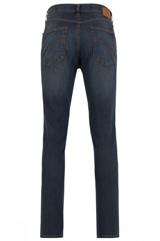 Jeans 5 Pocket High Stretch Donkerblauw - Afbeelding 6