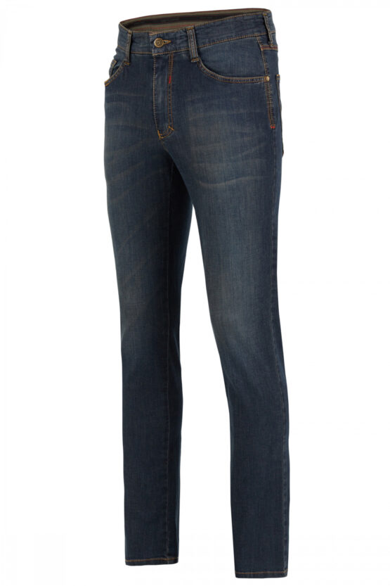 Jeans 5 Pocket High Stretch Donkerblauw - Afbeelding 2