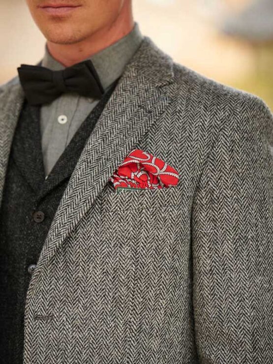 Harris Tweed Jacket Grijs Visgraat 601 - Afbeelding 6