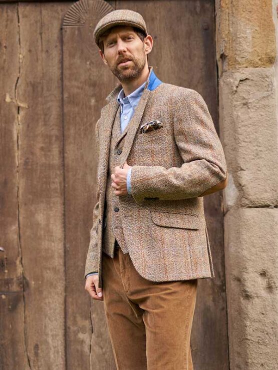 Harris Tweed Jacket Sand 629 - Afbeelding 4