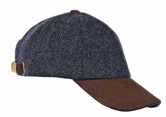 Harris tweed Baseball Cap Black - Afbeelding 4