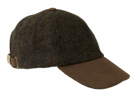 Harris tweed Baseball cap Brown Barleycorn - Afbeelding 4