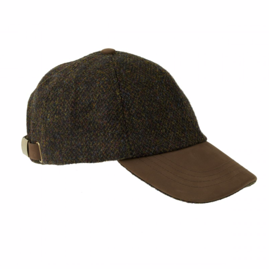 Harris tweed Baseball cap Brown Barleycorn