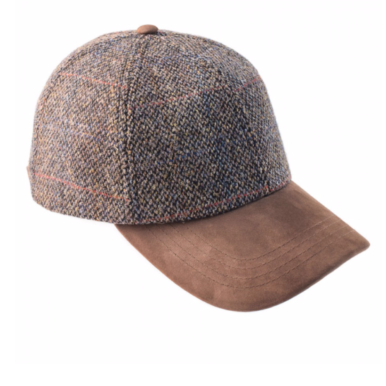 Harris tweed Baseball cap Grey