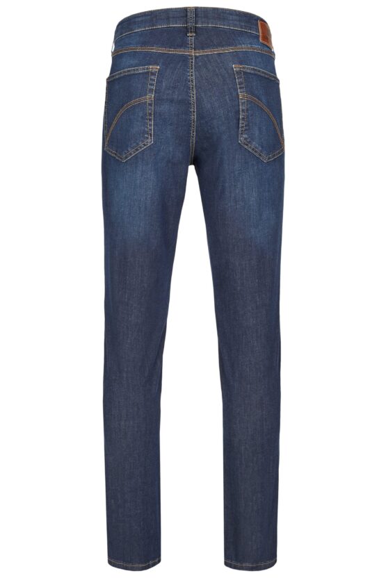 Jeans 5 Pocket High Stretch Middel Blauw - Afbeelding 4