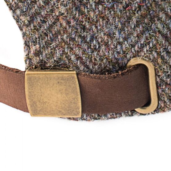 Harris tweed Baseball cap Sage Wine Gold - Afbeelding 3