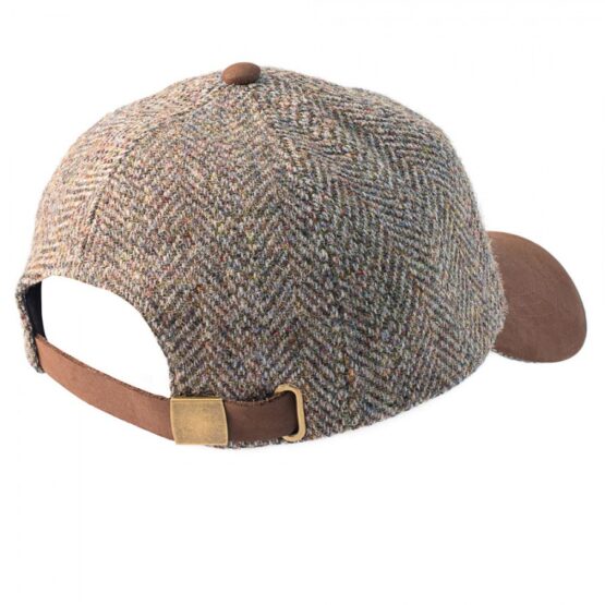 Harris tweed Baseball cap Sage Wine Gold - Afbeelding 2