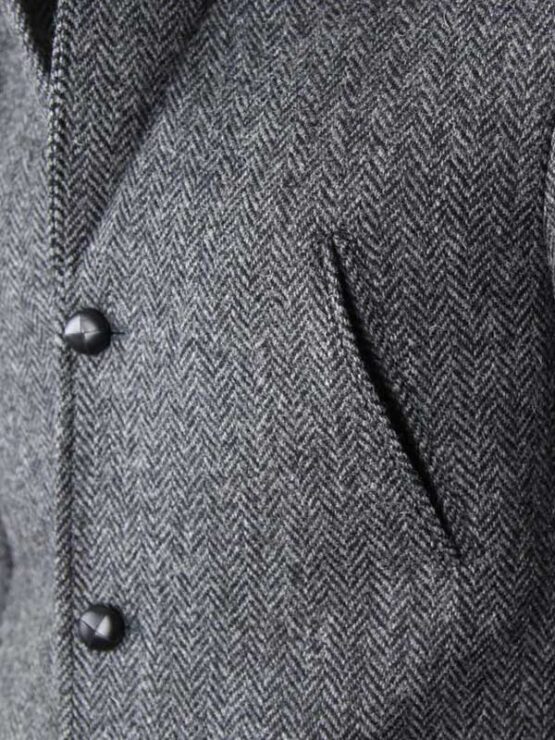 Harris Tweed Utility Jacket Grijs Visgraat - Afbeelding 5