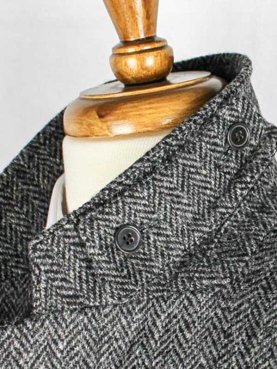 Harris Tweed Utility Jacket Grijs Visgraat - Afbeelding 8