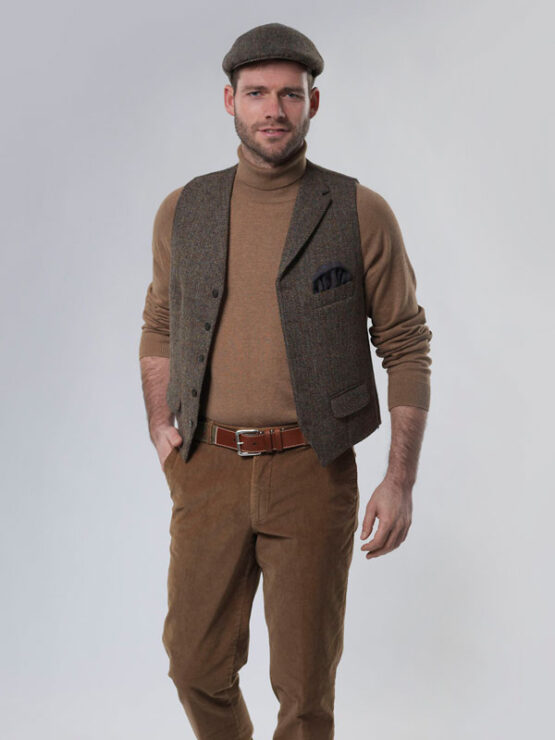 Harris Tweed Vestje met revers 670