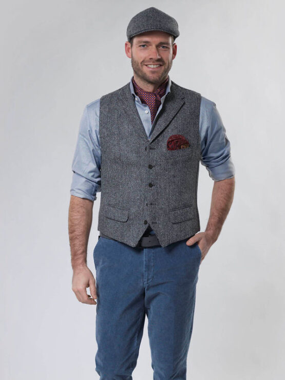 Harris Tweed Vestje met revers 601