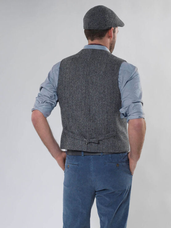 Harris Tweed Vestje met revers 601 - Afbeelding 3