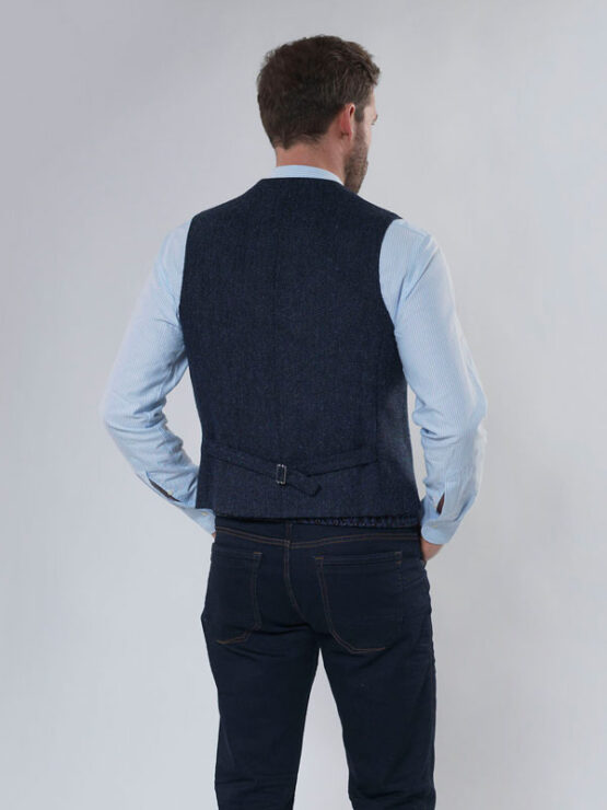 Harris Tweed Vestje met revers 610 - Afbeelding 3