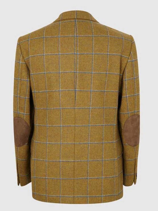 Tweed Colbert Mosterd Blauw Yorkshire Tweed - Afbeelding 2