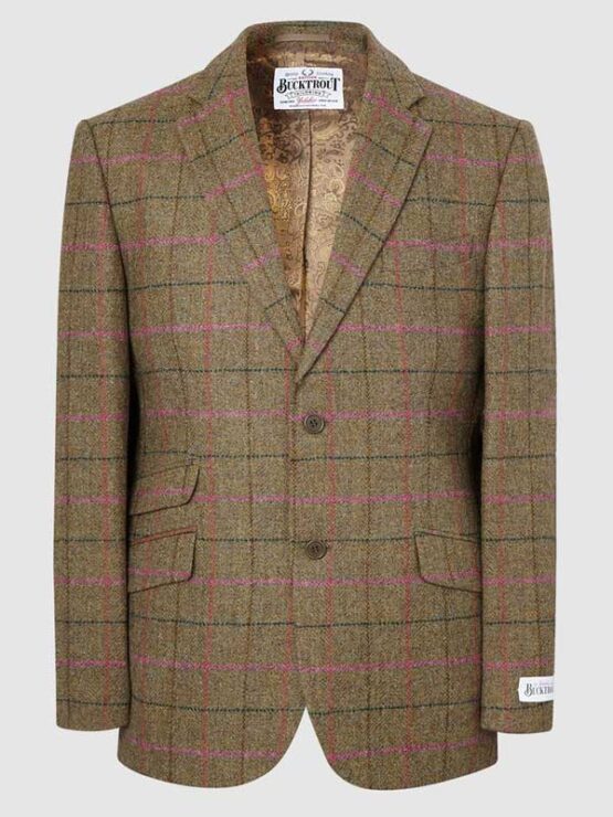 Tweed Colbert Groen Roze Yorkshire Tweed