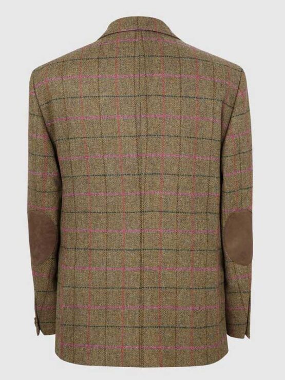 Tweed Kostuum Groen Met Roze Ruit Yorkshire Tweed - Afbeelding 3