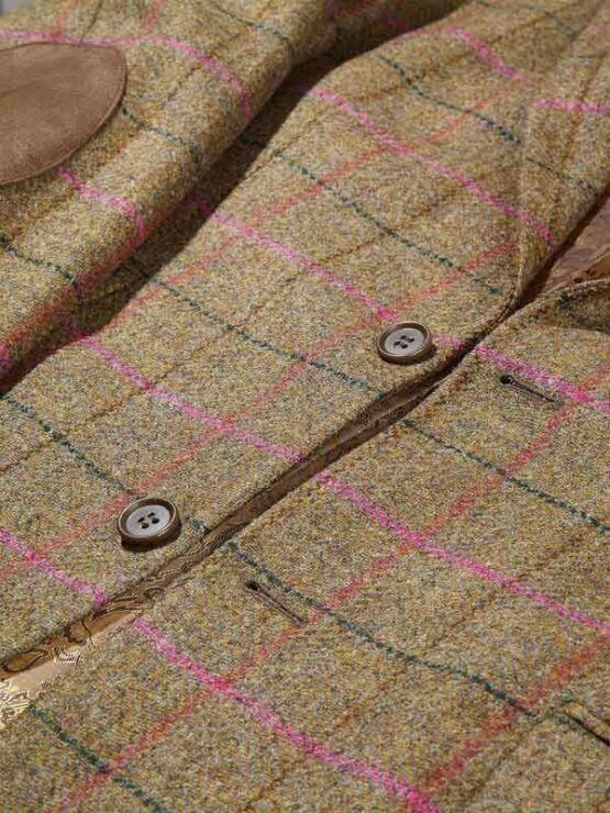 Tweed Colbert Groen Roze Yorkshire Tweed - Afbeelding 4