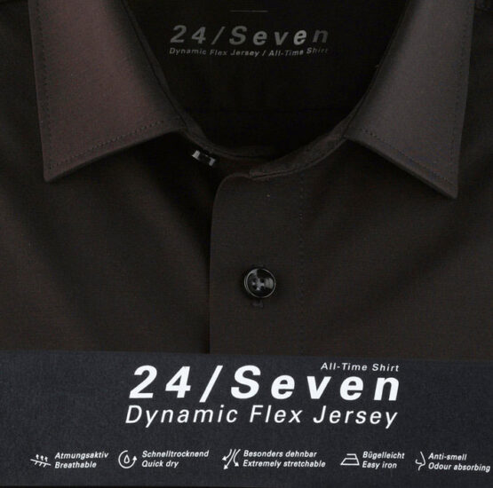 OLYMP Luxor 24/Seven  Modern Fit, Zakelijke Overhemd, New Kent, Zwart - Afbeelding 2