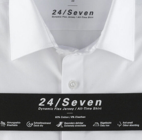 OLYMP Level Five 24/Seven  Body Fit, Zakelijke Overhemd, New York Kent, Wit - Afbeelding 2