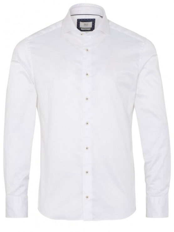 Eterna 1863, Overhemd Slim Fit Soft Tailoring Twill Wit Uni - Afbeelding 2