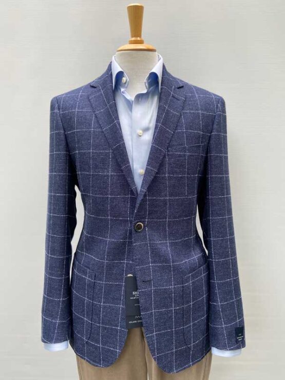 Eduard Dressler, Linnen Colbert Blauw Ruit