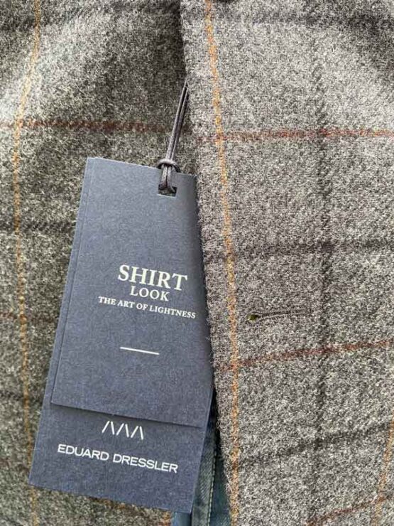 Eduard Dressler, Tweed Colbert Grijs Met Overruit - Afbeelding 4