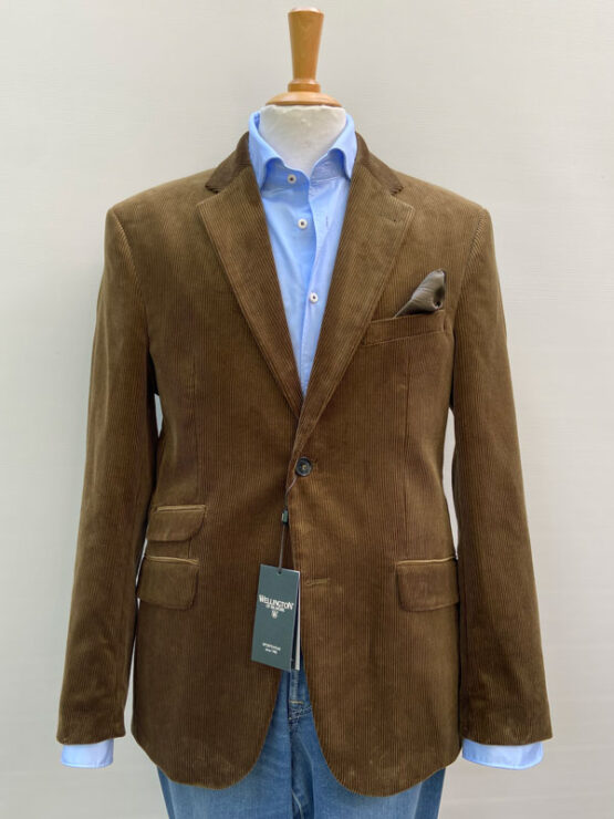 Wellington Jacket Brown Corduroy