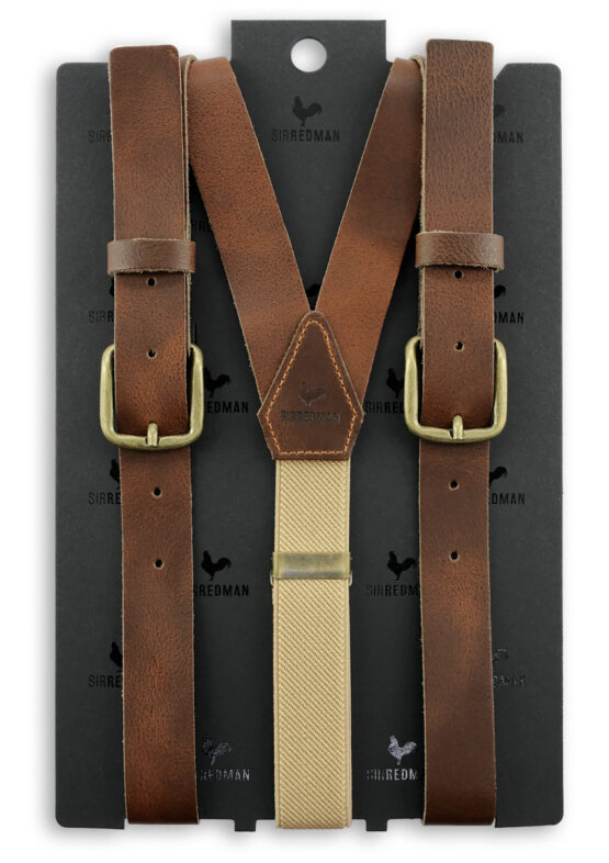 Sir Redman bretels bruin leder - Afbeelding 3