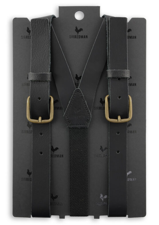 Sir Redman bretels zwart leder - Afbeelding 3