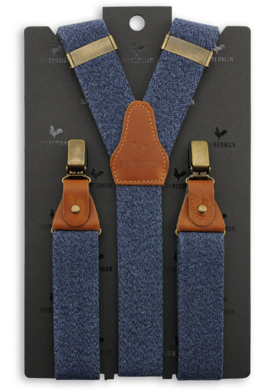 Sir Redman luxe bretels Denim Urban blauw - Afbeelding 2
