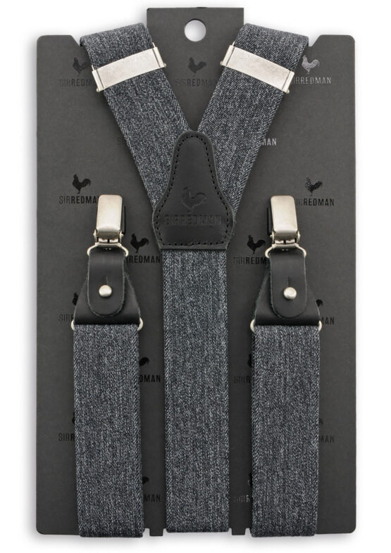 Sir Redman luxe bretels Denim Urban zwart - Afbeelding 2