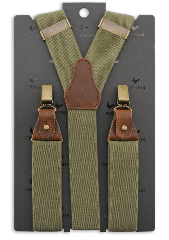Sir Redman luxe bretels Essential legergroen - Afbeelding 2