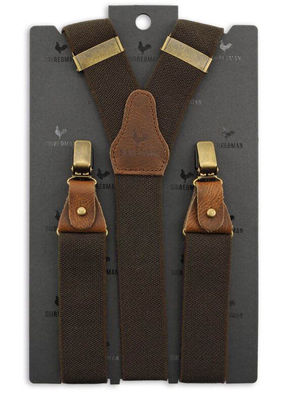 Sir Redman luxe bretels Essential bruin - Afbeelding 2