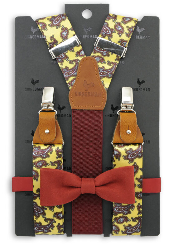 Sir Redman bretels combi pack Paisley Nubuck