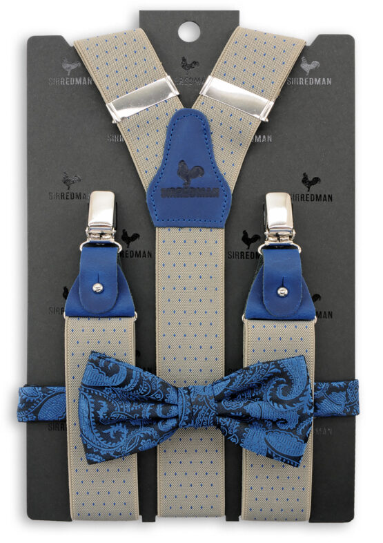 Sir Redman bretels combi pack Paisley Dot
