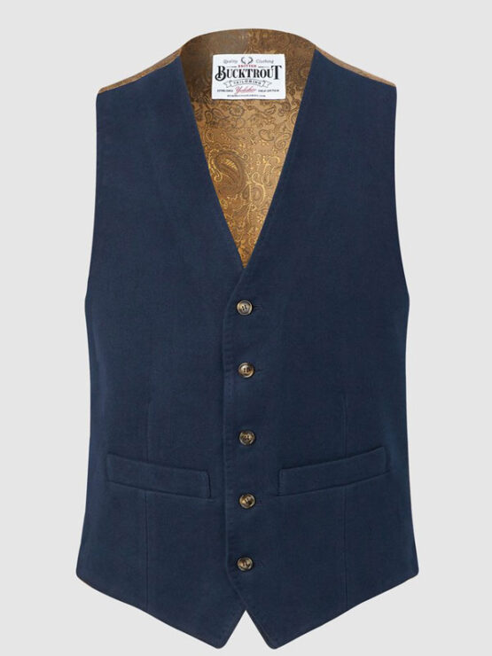 Moleskin Waistcoat - Navy
