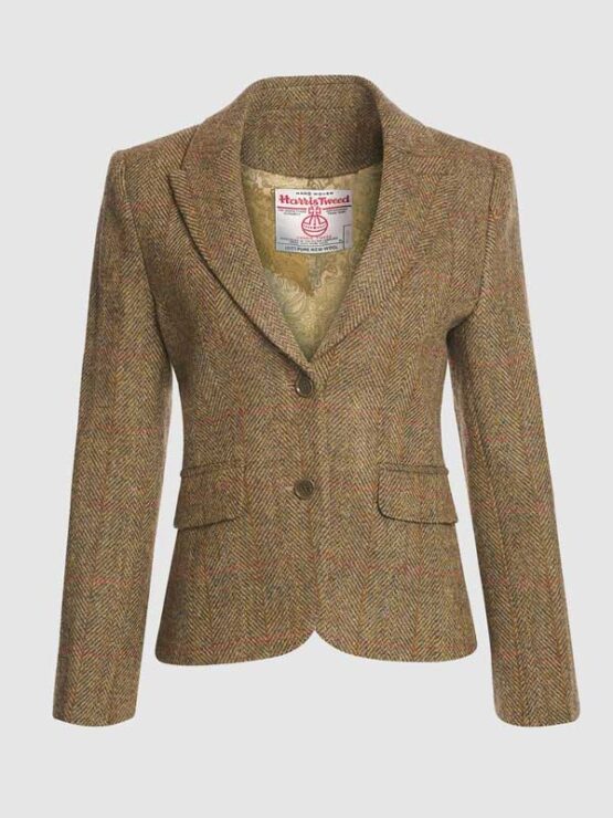 Harris Tweed Dames Jasje Tammy Jacket - Mustard