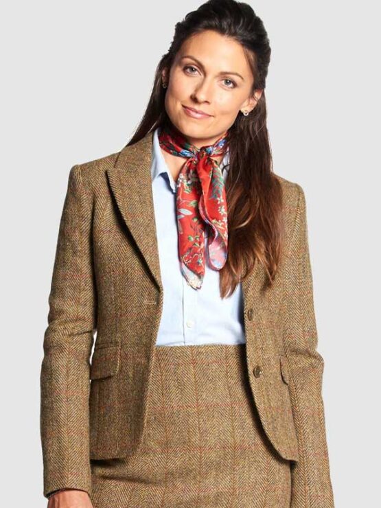 Harris Tweed Dames Jasje Tammy Jacket - Mustard - Afbeelding 2