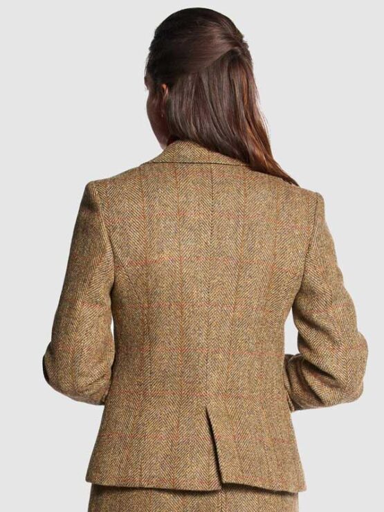Harris Tweed Dames Jasje Tammy Jacket - Mustard - Afbeelding 3