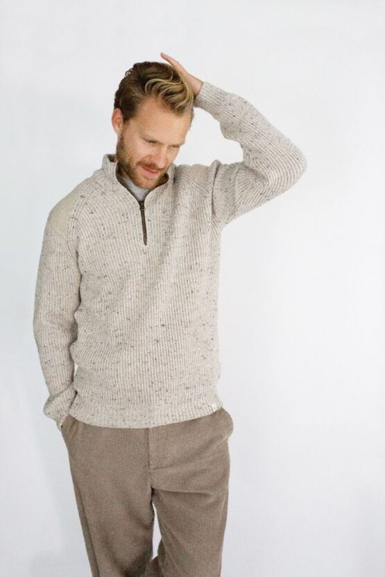 Peregrine,Foxton Zip Neck, Naturel - Afbeelding 4