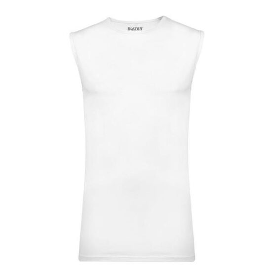 Slater t-shirt sleeveless stretch ronde hals wit