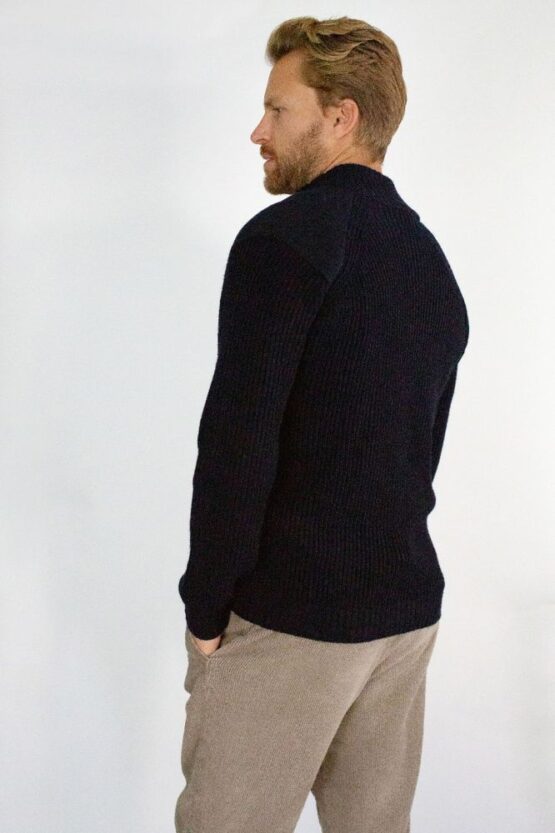 Peregrine,Foxton Zip Neck, Navy - Afbeelding 3